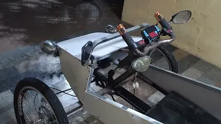 triciclo elétrico invertido 1500w com marcha ré
