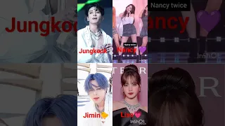 Despacito trend 🥵💜⭐ #who is your crush😍? #jungkook #nancy #jimin #lisa  #bts #blackpink