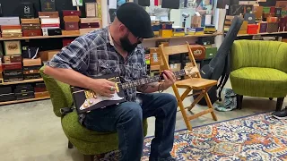 Tim Cannon Stops by to Jam on the Cigar Box Guitar