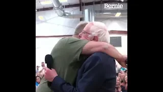 Bernie Reunites with Veteran at Emotional Town Hall