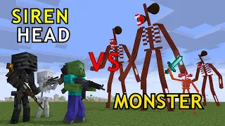 SIREN HEAD APOCALYPSE 2 - Monster School Minecraft Animation