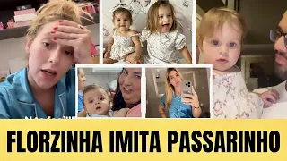 MARIA FLOR IMITA PASSARINHO😍TRISTE VIRGÍNIA TOMA ATITUDE😱😥