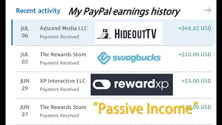 How I earned PayPal money online in June 2020? (almost passively with Swagbucks, HideoutTV, etc)
