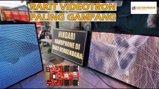 Cara membuat videotron tanpa sending card sangat mudah dan gampang