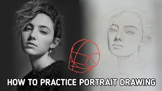 How to practice portrait drawing/ Amelia zardo portrait drawing tutorial