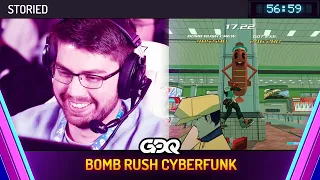 Bomb Rush Cyberfunk by Storied in 56:59 - Awesome Games Done Quick 2024