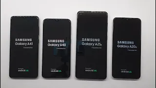 Samsung Galaxy A41 vs A40 vs A21s vs A20e  benchmark test