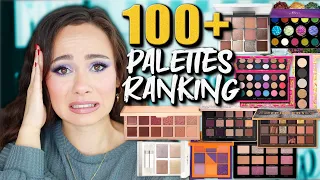 RANKING EVERY PALETTE I TRIED IN 2022 (107 of them...omg)