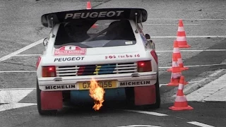 Peugeot 205 T16 Evo 2 Group B Sound - Starts, Accelerations, Flames & More