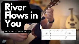 River Flows in you - ukulele - fingerstyle tutorial