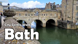 Bath, Somerset【4K】| City Centre Walk 2021