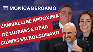 Carla Zambelli se aproxima de Moraes e gera ciúmes em Bolsonaro l Mônica Bergamo