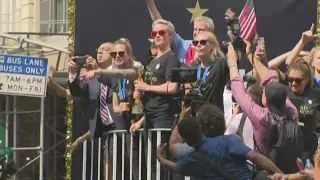 Women's World Cup parade: U.S. team ticker tape parade in New York City