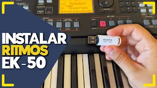 ▷▶ Cómo INSTALAR Ritmos en Teclado KORG EK-50 | Tutorial | Julio Brito