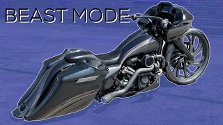 30” Harley Road Glide Custom Bagger Turbo 114” 160hp For sale!