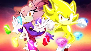 [TAS] Sonic Rush as Super Sonic/Burning Blaze - True Ending/Credits