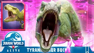 NEW TYRANNOSAUR BUCK LEGENDARY UNLOCKED (JURASSIC WORLD ALIVE)