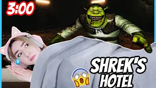 Übernachte niemals ohne Freundin in Shrek der grün Oger aus Kino Hotel für 5 Nächte (3 Uhr nachts)