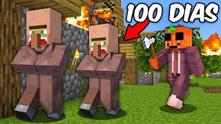 100 DÍAS Molestando Aldeanos en Minecraft!