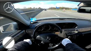 Mercedes E220 CDI Blue EFFICIENCY Elegance Automatik | #POV TEST DRIVE (AUTOBAHN) #1 Part 1