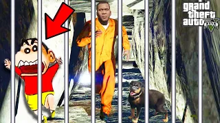 Franklin Planning to ESCAPE PRISON In GTA 5 | SHINCHAN and CHOP