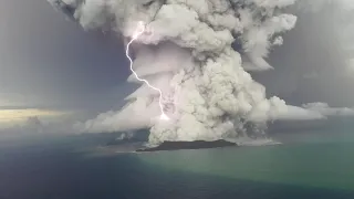 Hunga Volcano Eruption 14 January 2022, 5:48PM Tonga Time