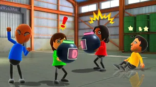 Wii Party U Minigames - Spider Man Vs Faustine Vs Rie Vs Bo-Jia (Hardest Difficulty)