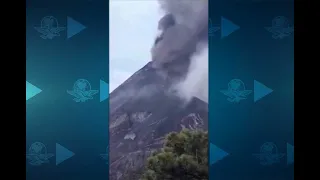 Así fue la erupción del volcán de Fuego en Guatemala