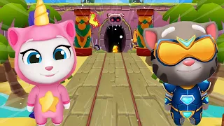 TALKING TOM GOLD RUN 2020 - NEW SPACE SIDE WORLD UNICORN ANGELA VS HYBER TOM