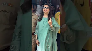 #madhuridixit casts her vote for #loksabhaelection2024 #shorts #mumbai