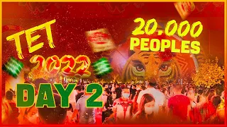 20,000 people out celebrating (Tet 2022) in Ho Chi Minh City