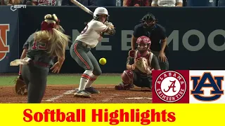 #16 Alabama vs Auburn Softball Game 1 Highlights, May 2 2024