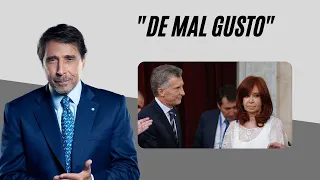 Cristina Kirchner cruzó a Mauricio Macri y Eduardo Feinmann reaccionó fuerte: “De mal gusto”