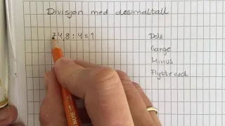 Divisjon med desimaltall