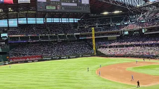 Globe Life field 135pm 4/30/23 roof open.check out which sections are in the shade & not in the sun.