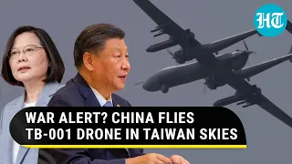 China's TB-001 drone hunts for Taiwan 'targets'; Flies 19 warplanes as U.S. Navy transits strait