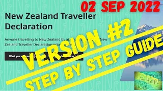 New Zealand Traveller Declaration - UPDATE! 20 OCTOBER - NZ TRAVELLER DECLARATION OBSOLETE!