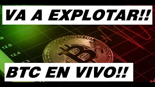 BITCOIN VA A EXPLOTAR ESTA NOCHE EN VIVO!! ANALISIS #bitcoin #btc #trading