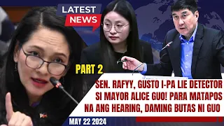 MAYOR ALICE GUO, IPAPA LIE DETECTOR TEST. DAMING BUTAS ACCD. KE SEN. RAFFY TULFO