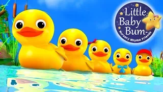 Five Little Ducks Counting | Nursery Rhymes for Babies by LittleBabyBum - ABCs and 123s