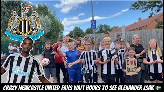 Alexander Isak Newcastle United vlog - I GOT MOBBED AT THE TRAINING GROUND !!!!!