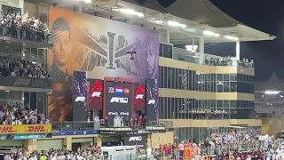 National anthem of The Netherlands Max Verstappen podium F1 2021 Abu Dhabi