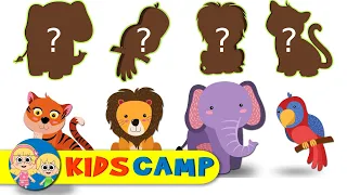 Kidscamp | Missing Animals | Learn Zoo Animals Names With Missing Shapes For Kids At The Zoo