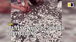 Chinese businessman buys US$27,500 car with 66 bags of coins