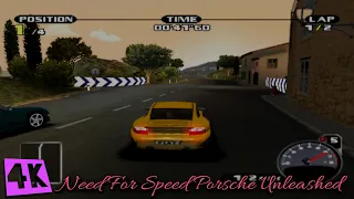 Need For Speed- Porsche Unleashed PS1[Duckstation] 4K wide-screen Gameplay.