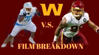 Chase Young Vs Rashawn Slater Film Breakdown What Can Chase Do to Win his Matchup ? | LAC Vs WSH