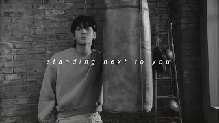 jung kook - standing next to you (slowed + reverb)