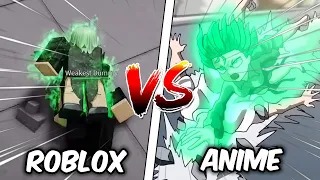 ROBLOX vs ANIME in THE STRONGEST BATTLEGROUNDS! | Comparison (Tatsumaki edition)