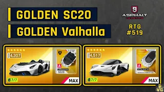 Asphalt 9 | GOLDEN SC20 & GOLDEN Valhalla | RTG #519