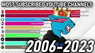 MOST SUBSCRIBED YOUTUBE CHANNELS 2006 - 2023